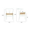 Poly and Bark Weave Chair in White