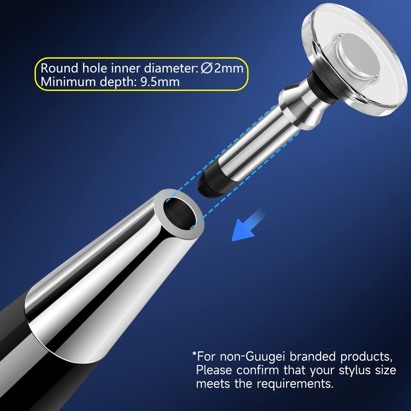 Stylus tips Replacement tips only [12 Pack] Passive stylus Pen