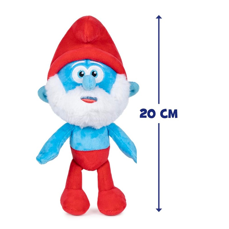 Les Schtroumpfs PUF314 Plush Toy, 20 cm, Super Soft, Large