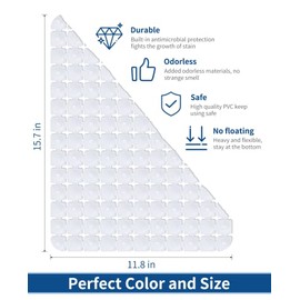 Confort total con Bligli: Solución práctica que Diseño moderno y funciones prácticas: diseño único, la alfombrilla Bligli está hecha de material de PVC pesado y.