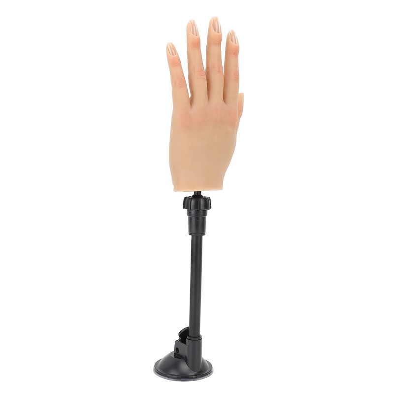 Nail Training Practice Hand Professional Bendable Silicone Female Mannequin Hand