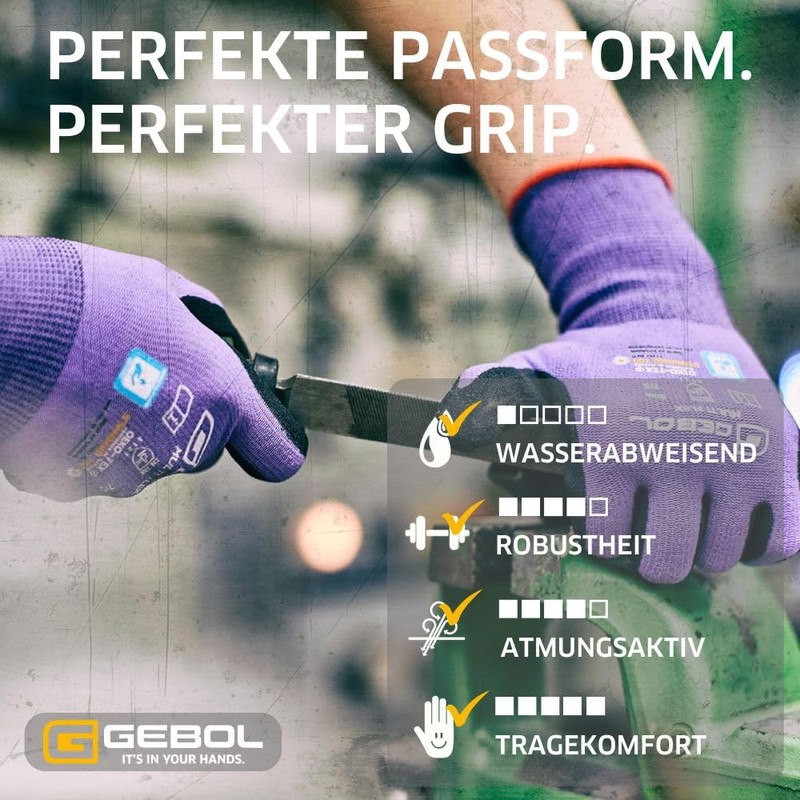 Gebol Multi Flex Lady Work Gloves with Nitrile Coating and