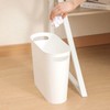 rejomiik Small Bathroom Trash Can, 3.5 Gallon Slim Garbage Can,