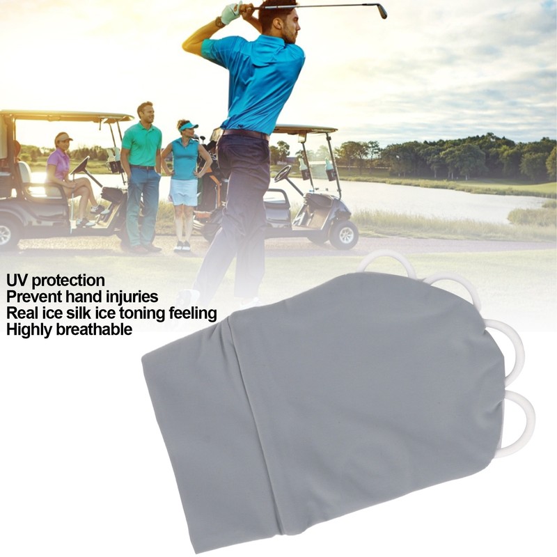 Summer Half Finger Gloves Breatheable Ice Silk Sunsceen Outdoor Gloves