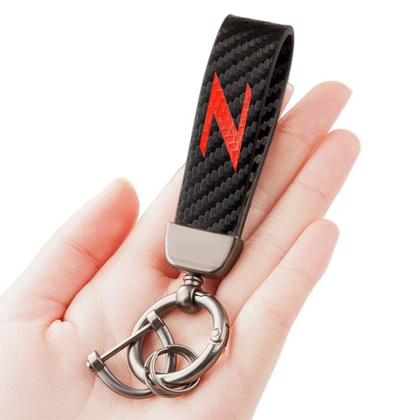 VERSAINSECT Fiber Style Car Keychain Z Emblem Microfiber Leather Key