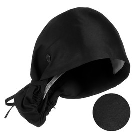 ElevateTech Working Cap with Button Adjustable Scrub Cap Sweatband Nurse Hat Women Ponytail Bouffant Caps Medical Surgical Hat for Women and Men Black