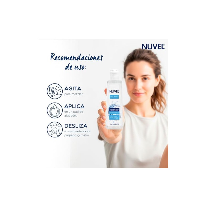 Nuvel Agua Micelar Desmaquillante 235 ml
