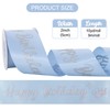TONIFUL Blue Glitter Happy Birthday Satin Ribbon 2 Inch x