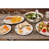 Golden Rabbit Enamelware - Set of 4-8.5" Sandwich Plates (Fishing