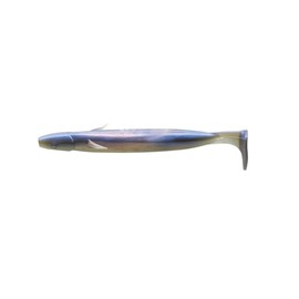Ecogear Worm Power Shad 4" 100mm Pearl White/Blue Pearl Back #101 Lure