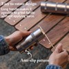 CAMPINGMOON - Molinillo de café manual para camping, acero inoxidable,