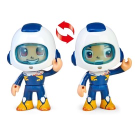 Pinypon Action - Robot Space Pack, 3 Different Figures, 2 Space Robots and an Astronaut Doll, with Removable and Interchangeable Parts, for Toddlers from 4 Years, Famous (700017340)