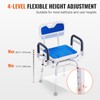 VEVOR Swivel Shower Chair 360 Degree, Adjustable Shower Seat with