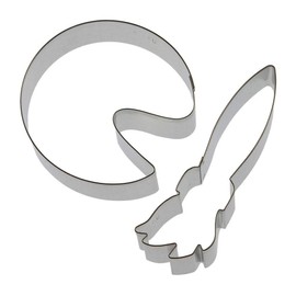 Love To Paint - Artist Cookie Cutter 2 Pc Set HS0427 - Artist Palette 4 in, Paint Brush 5 in - USA Made Tin Plate Steel - Foose Cookie Cutters