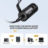 MAONO Micrófono PC Dinámico XLR, Micrófono Podcast Cardioide para Streaming,