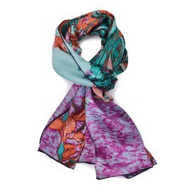 Salutto Women 100% Silk Scarves Van Gogh Painted Scarf (6)