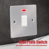 Wall Plate Switch 1‑Gang Light Switch Cover Plate with Indicator