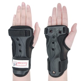 RUNDONG Wrist Guards,Adults/Kids Wrist Pads Boys Girls Children Protective Street Sports Skate Pads for Skateboarding Skating Snowboarding Outdoor Extreme Sports (Black-15, XX-Large)