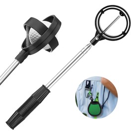 vnfsmy Golf Ball Retriever, Stainless Telescopic Ball Collector for Water, Golf Ball Picker, Golf Ball Accessories for Water and Bushes, Golf Accessories, Gifts for Golfers, Gifts for Men