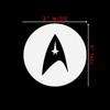 Star Fleet Federation Sticker Decal Notebook Car Laptop 3" x