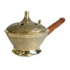 A & W Ornate Censer Incense Burner, Floral Flower Design,