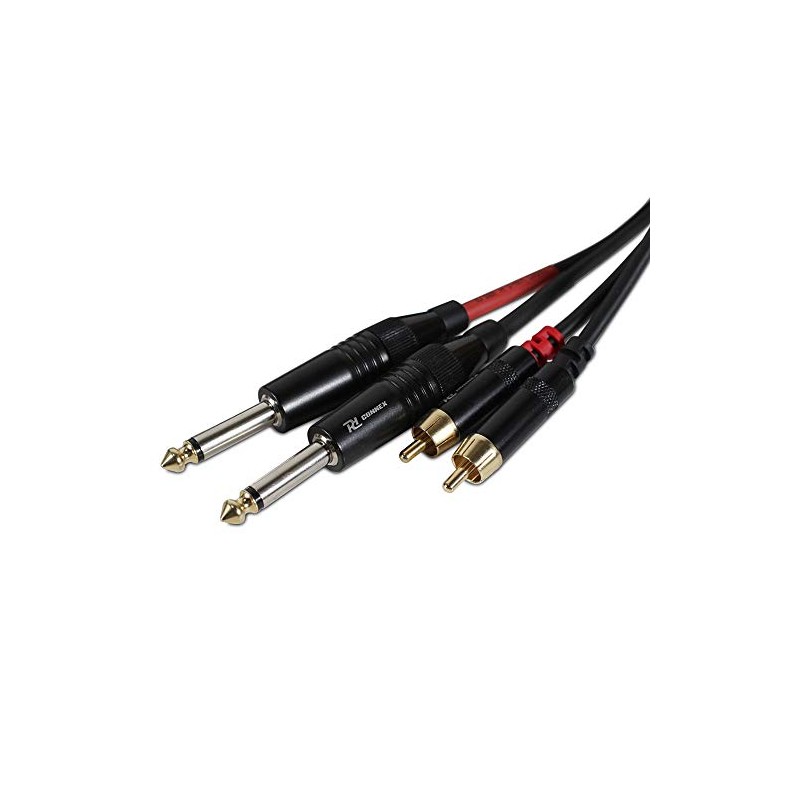 Power Dynamics PD Connex 2x RCA Phono To 2x 6.35mm