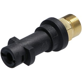 McFilter Bayonet Adapter Inlet M22 AG to Outlet Bayonet (160 bar - 60 °C), Adapter for Pressure Washer Compatible with Kärcher Home & Garden Connection System