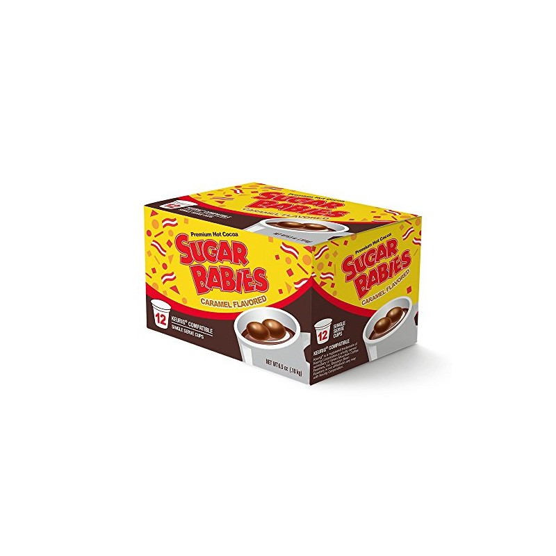 Sugar Babies Caramel Flavored Hot Cocoa Single Serve Cups -