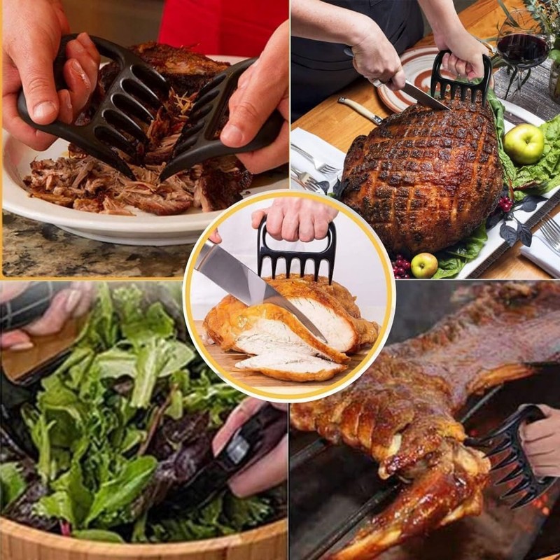 Uiopqrst 2Pcs Chicken Shredder, Meat Claws for Shredding, BBQ Claws,