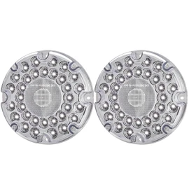 7" Round Transit Backup Lights White LED Reverse Lights with Built-in Reflex Lens for Skoolie School Bus Tail Lights 2Pcs