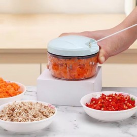 Belscoop Manual Vegetable Chopper and Dicer, Stainless Steel Blades