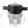 1/2 Inches Water Pump Strainer, Compatible with 3/8 Inches Hose