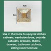 Brass Moroccan White Gold Square Drawer Knob Cupboard Pull Drawer