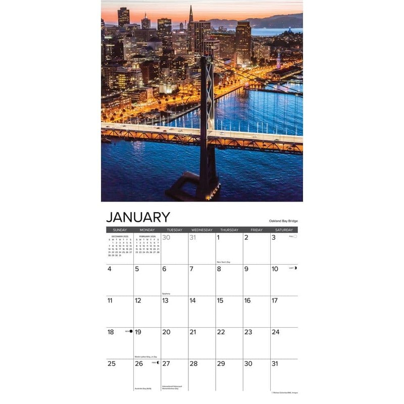San Francisco 2026 12" x 12" Wall Calendar