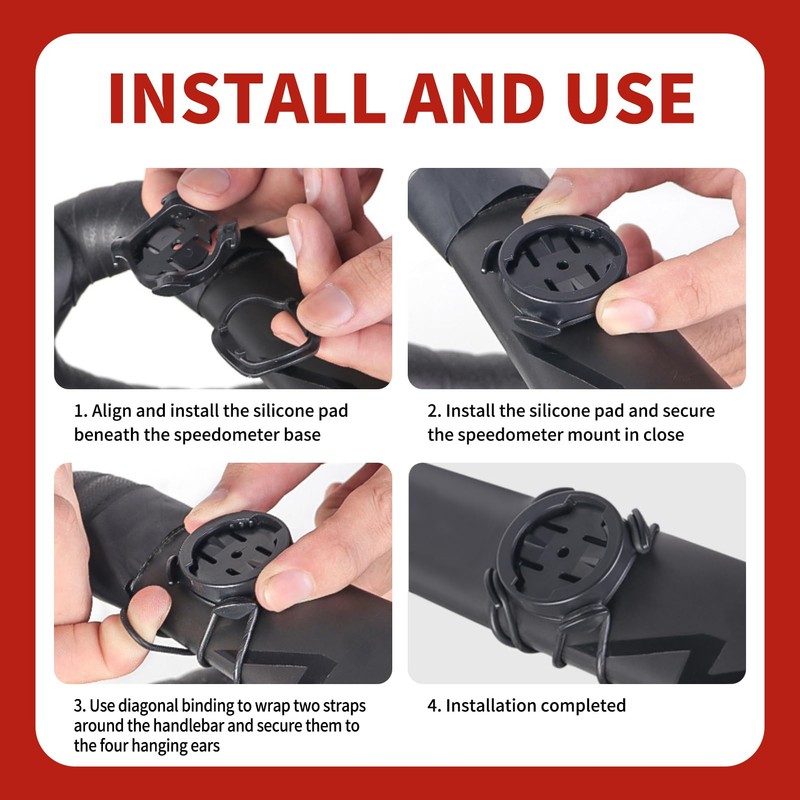 2 Pcs Quarter-turn Bike Mount Compatible with Garmin Multiple GPS