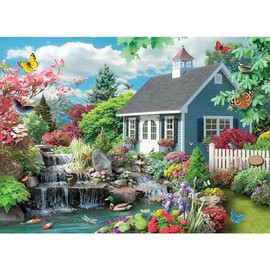 Bits and Pieces – 1500 Piece Jigsaw Puzzle for Adults – Dream Landscape - Spring Scene Jigsaw Puzzle by Artist Alan Giana, Completed Puzzle Size: 24" x 33"