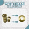 Katouigb Pool Safety Cover Brass Anchor with Beauty Collar Disc