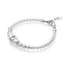 Baby Crystals Delicate Baptism Pearl Bracelet for Girls, Sterling Silver