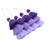 Konmay Bulk 20pcs Tri-Layered Tassels with Hanging Loop for Jewelry