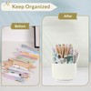 SKYDUE 360 Degree Rotating Desk Organizer, Dual-Purpose Pencil Pen Holder