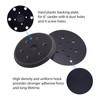 6 Inch Replacement Sander Pads, 6 Holes Hook and Loop
