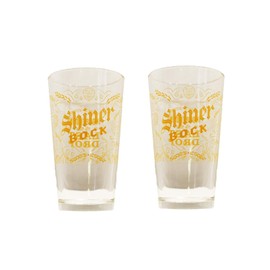 Shiner Bock Signature Pint Glass - Set of 2