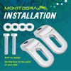 MoKitDora Front Touchless Tie-Downs Bracket for Harley Touring FLH/T Road