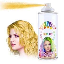 Azonbey Hair Color Spray and Wax Pomades - Temporary Natural Gel Cream Dye for Kids (Blonde), Washable in 1 Day