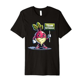 Team Rutabaga, Rutabaga Mascot, Funny Root Vegetable Premium T-Shirt