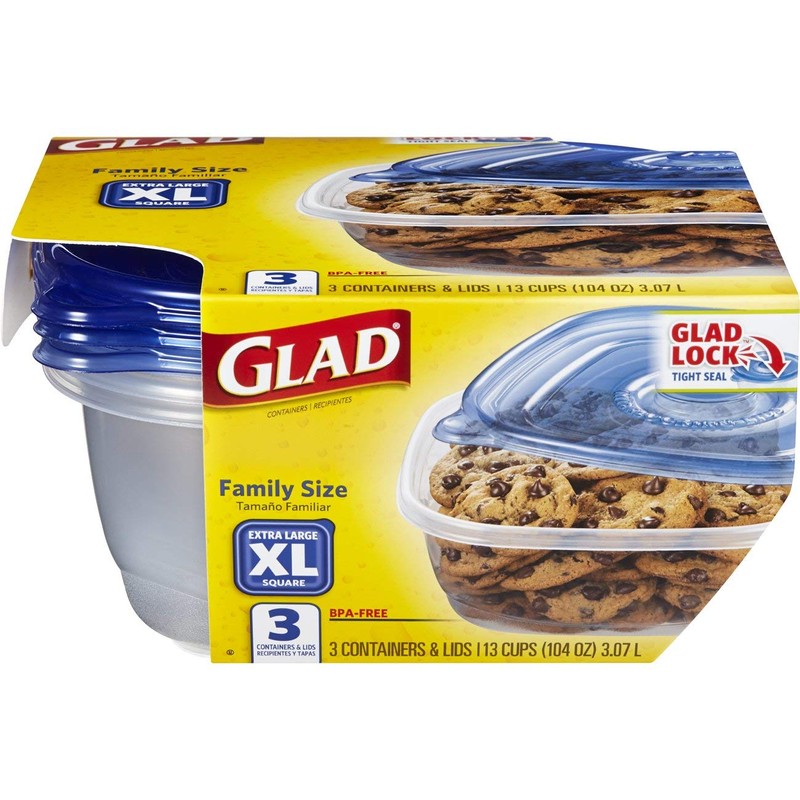 Glad Food Storage Containers - Family Sized Container - 104