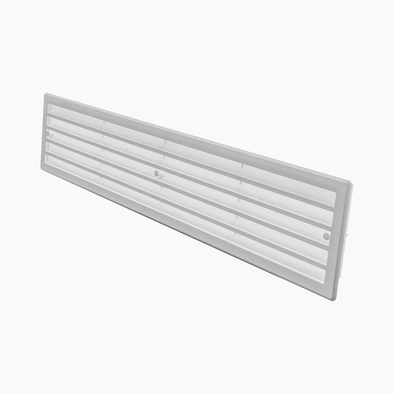 18x4'' Inch Bathroom Door Air Vent Grille Two Sided White