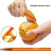 Orange Peeler Tools Citrus Peel Cutter Plastic Fruit Vegetable Slicer
