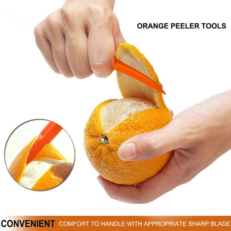 Orange Peeler Tools Citrus Peel Cutter Plastic Fruit Vegetable Slicer