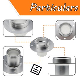 LEVANLIGHT Aluminum Remote Fuel Tank Filler Neck with Gas Cap & Weld-On Steel Bracket, Compatible for 2-inch Filler Hose, 2.00 Inch Remote Fuel Cell Filler-Straight Fuel Filler Neck Replace# 17-2530